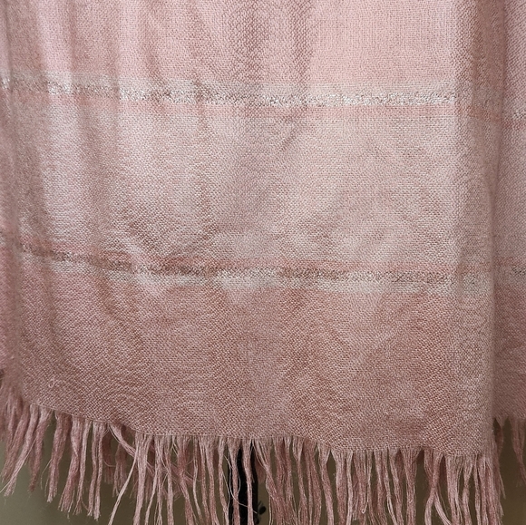 Vintage Pink Pashmina Silk Scarf - Picture 6 of 9